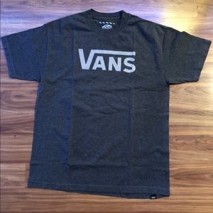 Vans Men Grey Graphic T Shirt (L)